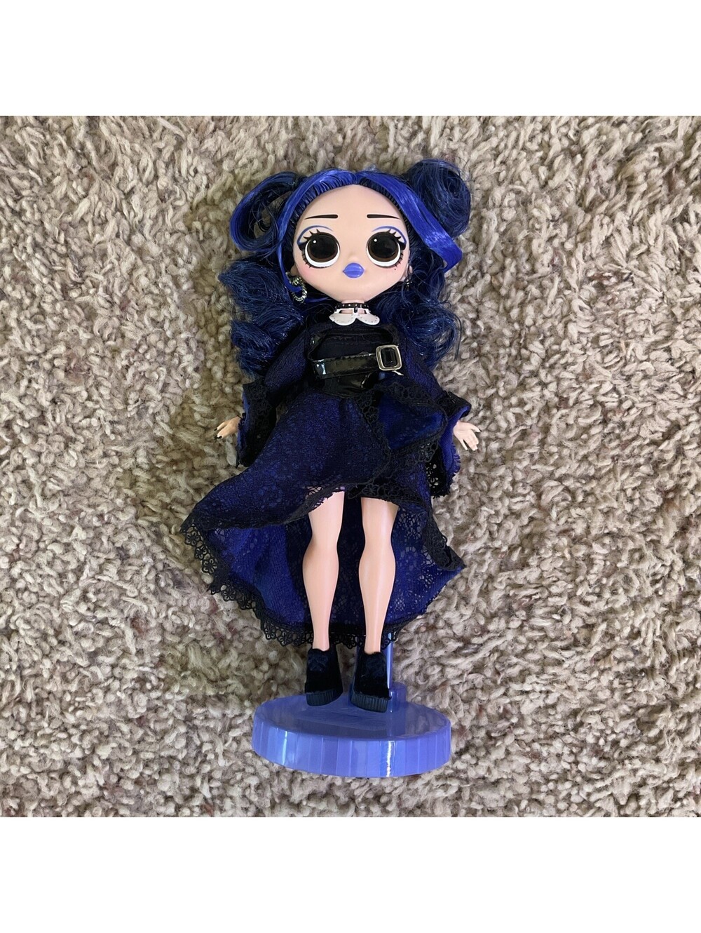 LOL Surprise OMG Moonlight B.B. Goth Doll Dressed Shoes 2019 W/Stand